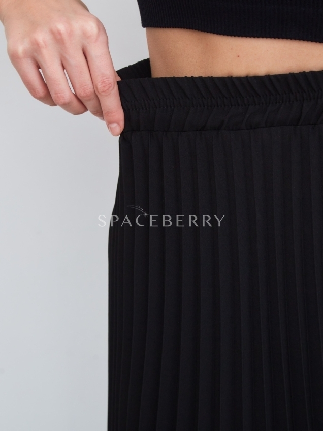 Женская длинная плиссированная юбка миди
